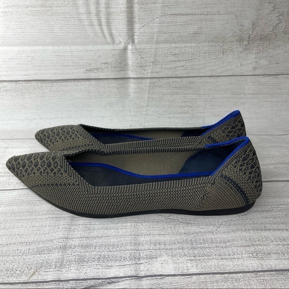 Rothy’s Rare Women’s 8 Retired Walnut Python Print Point Flats. - Picture 5 of 11